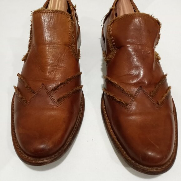 RED TAPE SADDLE TAN ROCHDALE LEATHER DRESS SHOE MEN SIZE 12 - Picture 2 of 8